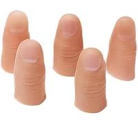 5 Pcs Magic Trick Fingers Fake Thumb Tips Stage Show Prop Prank Magic Kits and Accessories Novelty Toys