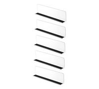 5 Pcs Magnetic Shelf Dividers for Efficient Organization - Adjustable Height Store Goods Separators Ideal for Market Display and Home Storage Solutions