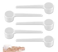 5 Pcs Measuring Scoops, 5 Gram Protein Scoop Set, Washing Powder Scoop Measure for Powder Reusable 5g Scoop for Powders Coffee Liquids Kitchen Cooking Baking and Fitness Supplies
