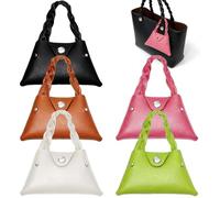 5 PCS Medium Backpack Keychain PU Leather Makeup Bag Cute Cosmetic Bags Detachable Triangle Bag Charm Lipstick Bag Card Holder Data Cable Organizer Fashion Storage Accessories for Women Girls