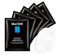 5 PCS Mens Face Mask Set, Face Masks Skincare, Hydrating & Moisturizing Sheet Masks, Face Mask Men for Cleasing & Oil Controlling, Skincare Gift Set for Men, Suitable for All Skin Types