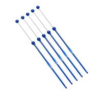 5 Pcs Metal Crochet Needle Set Ergonomical Crochet Hook Multifunctional Beads Knitting Needle Supplies for