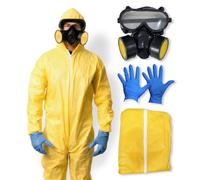 5 pcs Meth Cook Costume - Halloween Costumes For Men - Adult & Teen One Size Fits All - 2025 Trending Fancy Dress - UK Based Brand