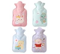 5 PCS Mini Hot Water Bottle, Hand Hot Water Bottle, Heat Pillow for Office, Portable Hot Water Bag for Travel and Office,Five Colors,350ml,21 * 14.5cm