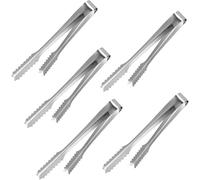 5 Pcs Mini Ice Tongs - Small Sweet Tongs for Pick & Mix - Portable Food Tongs for Sweets, Bread, Cake, Appetisers, Tea, Coffee, Kitchen & Wedding Parties