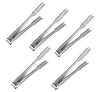 5 Pcs Mini Ice Tongs - Sweet Tongs for Pick Mix - Small Portable Tongs for Food, Sweets, Bread, Cake, Appetizers, Tea, Coffee, Kitchen, Wedding Party