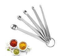 5 Pcs Mini Premium Stainless Steel Measuring Spoons, 5 Piece Set, Solid