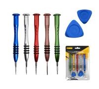 5 PCS Mini Screwdriver Set, Magnetic Small Screwdriver Kit with Mini Flat & Phillips Heads, Precision Repair Tool Set for Eyeglass Phone Jewelry, Ring Doorbell, Electronics Watch Clocks