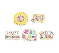 5 Pcs Motivational Phrase Words Brooch Set Colorful Inspirational Saying Cartoon Cute Flower Drawing Board Heart Book Lapel Pin Brooches Novelty Positive Letter Enamel Pins Backpacks Clothing