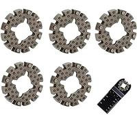 5 Pcs Multi Tools Shank Adapter, Universal Quick-Fit Accessory Adapter, Oscillating Saw Blades Adapter Star Lock Adapter Universal Shank Adapter