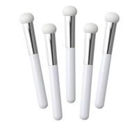 5 Pcs Mushroom Makeup Sponge Brush Applicators Concealer Brushes Round Head Brightening Brush Makeup Puff With Handle Under Eye Beauty Brushes for Face Nose Eyelids Newbie Concealer (White)