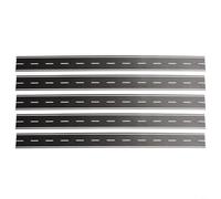 5 Pcs N Scale 1:160 Black Road Strips 40mm x 500mm - Self Flexible Scenery Road Patches for Model Railroad Layouts, Easy Install