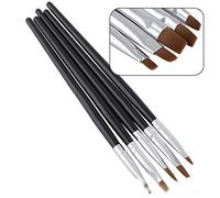 5 Pcs Nail Art Gradient Fan Liner Brush Uv Drawing Painting Pen Dotting Detail Paint Brushes Set Professional process