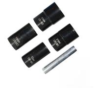 5 Pcs Nut Remover Tool Set 17-22mm CR-MO Broken Bolt Extractor Sleeve with 1/2 Inch Drive for Ratchet Wrench Socket Spanner Auto Repair and Home Use