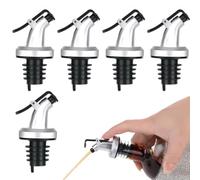 5 Pcs Oil Pourer Spout Oil Bottle Pourer with Dust Caps Leakproof Liquor Spirit Drinks Pourers for Wine Olive Oils Coffee Syrup Vinegar Bottles Bottle Pourers for Spirits Flip Tops