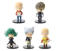 5 Pcs One Punch Anime Figure Saitama Garou Tatsumaki GENOS Figures PVC 11CM Statue Toy Model Collectible Home Decor Figurein (A)