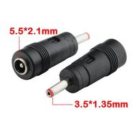 (5 PCS, One size) 5.5 x 2.1 mm female to 3.5 x 1.35 mm male DC Power Connector Adapter Converter 5.5*2.1 to 3.5*1.35 mm For Laptop Charging Plug