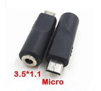 (5 PCS, One size) DC 3.5*1.1 mm Female Jack to Micro USB Male Plug DC Power Connector Adapter for Phone MP3 MP4 Router