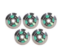 5 PCs Optical Fiber Cleaver Blade, 20mm Diameter 4mm ID Ultrafine Tungsten Steel Fiber Cleaver Blade Replacement High Hardness Optical Cable Cutter Blade