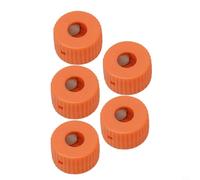 5 Pcs Orange For Mini Round Magnetizer Ring For Screwdriver Bits 7mm Hole Plastic Magnetic Tool Accessory To Hold Small Screws Securely In Workshop Or Home Repair Kits With Strong Grip Power For Easy