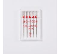 5 Pcs Organ Needles, Topstitch Sewing Machine Needles - Quilting & Topstitching Supplies, Size 80/12, 5-Needle Compatible with Household Sewing Machine