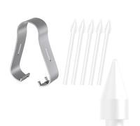 5 Pcs Original Replacement Felt Soft Felt Tips Nibs for Samsung S Pen for Galaxy S25 Ultra/S24 Ultra/S23 Ultra/S22 Ultra/S21 Ultra, Book3 360 13"/Book3&4 Pro 360 16"/Book4 360 15,6", White