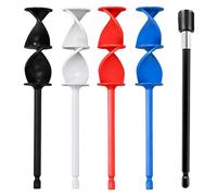 5 Pcs Paint Mixer for Drill, Epoxy Resin Mixer Paddles with Extension Rod, Paint Mixer Drill Mixer Attachment Mixing Tool for Mixing Epoxy Resin, Paint, Pigment, Glaze (Colorful, 5 Pcs)
