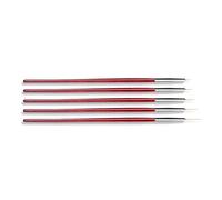 5 Pcs Painting Brush Pen Practical Nails Art Liner Brushes Fine Drawing Pens For Thin Details 5/8/11/13/15mm