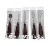 5 Pcs Painting Scraper Set Painting Mixing Scraper Painting Spatula Set Flexible Art Tool for Oil Watercolour Painting