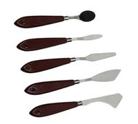 5 Pcs Painting Scraper Set Painting Mixing Scraper Painting Spatula Set Flexible Art Tool for Oil Watercolour Painting