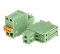 5 pcs - Phoenix Contact 2.5mm Pitch 2 Way Pluggable Terminal Block, Plug, Cable