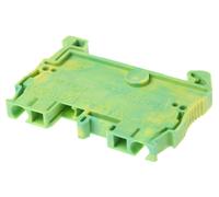 5 pcs - Phoenix Contact ST 2.5-PE Series Green/Yellow DIN Rail Terminal Block,