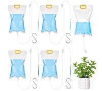 5 Pcs Plant Automatic Drip Bags, 3.5L Plant Watering Bags, Adjustable Drip Flow Rate, Suitable for Indoor Potted Plants, Garden Greenery and Flowers