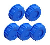 5 Pcs Plastic Barrel with Lid for Chemical Drum Storage and Rainwater