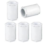 5 Pcs Plastic Conduit Adaptor Double Female PVC Lock Nut for 20mm Tube Dia Seal Connect for Pipes Connect Conduit Box DIY Project