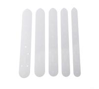 5 Pcs Plastic Leather Belt Buckle Head End Orientate Punch Hole Template Tools for DIY Craft, 275mm L x 25-40mm W, 2mm Thick