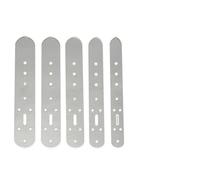 5 Pcs Plastic Leather Belt Buckle Head End Orientate Punch Hole Template Tools for DIY Craft, Clear, 275mm L x 25-40mm W, 2mm Thick