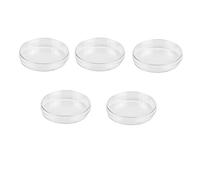 5 Pcs Plastic Petri Dish, Sterile Bacterial Culture Dish, Laboratory Plant Cell Tissue Petri Dish Accessories for Lab Supplies, School Science Equipment (Plastic-70mm-5Pcs)