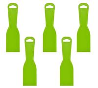 5 Pcs Plastic Putty Knife, 2 Inch Flexible Spackle Knives, Putty Scraper for Taping Drywall Wall Painting, Green