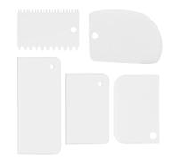 5 Pcs Plastic Scrapers, Cream Scrapers, Cream Spreaders, Baking Tools, Cake Decorating Tools, Scrapers for Cake, Kitchen Supplies