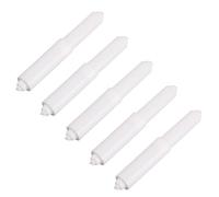 5 PCS Plastic Toilet Roll Holder, White Toilet Roll Holder, Toilet Paper Holder, Toilet Paper Holder Spring Loaded Roller Replacement, for Tissue Boxes Roll Holders Bathroom Toilet Paper Boxes