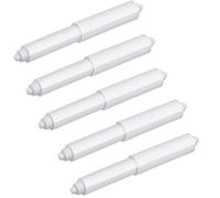 5 Pcs Plastic Toilet Tissue Roll Holder, Toilet Paper Holder Rollers Toilet Roll Holder Insert Loaded Bathroom Replacement Toilet Tissue Roll Holder for WC and Bathroom Fixture Accessories (White)