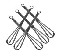 5 Pcs Plastic Whisk Hair Dye Stirrer Stick Color Paste Mixer Kitchen Egg Beater Tool Mini Hand Pressed Stirring Rod Small