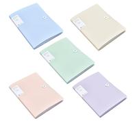 5 Pcs Pocket A4 Display Folder - Durable A4 Folder with Plastic Sleeves, 150 Pockets for School, Office, and Project Presentations