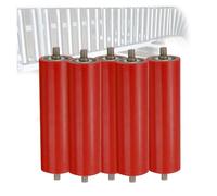 5 Pcs Polyurethane Coated Conveyor Rollers - Replacement Drive Parts 35mm 50mm 60mm 70mm Diameter - Heavy-Duty Conveyor System Accessories for Optimal Performance