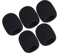 5 PCS pop filter, Microphone Cover, Microphones Filter Cover Replacement, Black Handheld Mic Covers Microphone Windscreen Accessories, Suitable for Most Standard Handheld Microphones