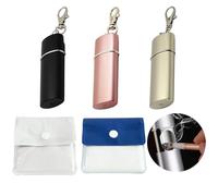 5 Pcs Portable Pocket Ashtray Set, Mini Cigarette Ashtray with Keychain, Compact Cigarette Ash Bag, Fireproof, Smell Proof Ash Pouch for Outdoor, Travel