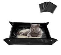 5 Pcs Portable Travel Litter Box for Cats, Foldable and Packable Cat Carrier with Litter Box for Car Travel, Waterproof for Plane, Van, Camping and Hotel