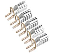 5 PCS Practical Nail Extention Tips Aluminum Form Guide Reusable Form Guide Portable Acrylic French Nail Art Forms For Gel Polish(Silver)