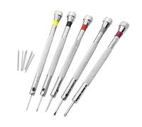 5 Pcs Precision Screwdriver Set, Watchmakers Screwdriver Set, Micro Precision Watch Screwdriver Sets, Watchmakers Screwdrivers Reversible Blade Screwdriver for Watch Eyeglasses Jewelry Repair